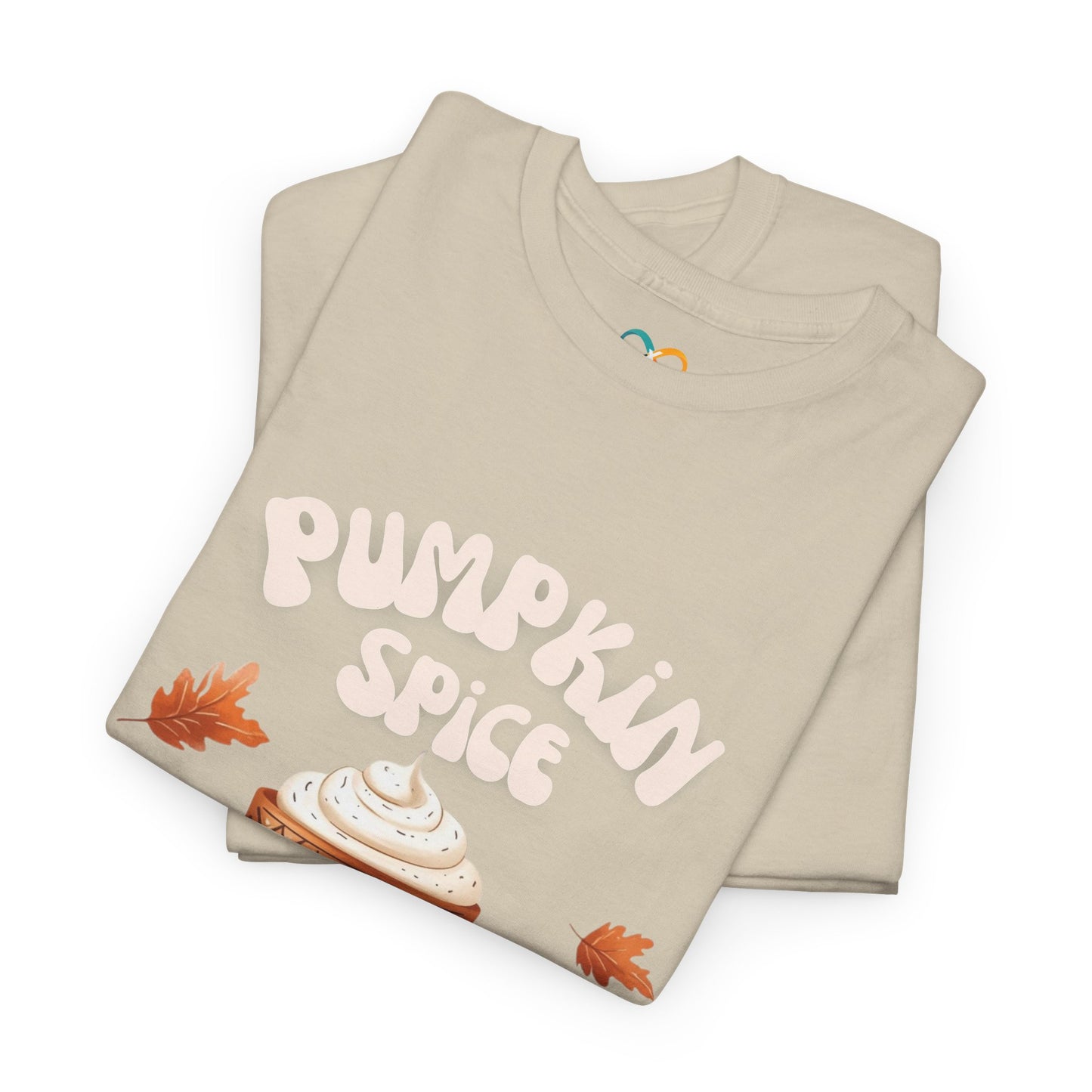 Pumpkin Spice y Todo Nice Unisex Heavy Cotton Tee, Autumn Shirt, Fall Apparel, Holiday Gift, Cozy Layering, Halloween T-Shirt