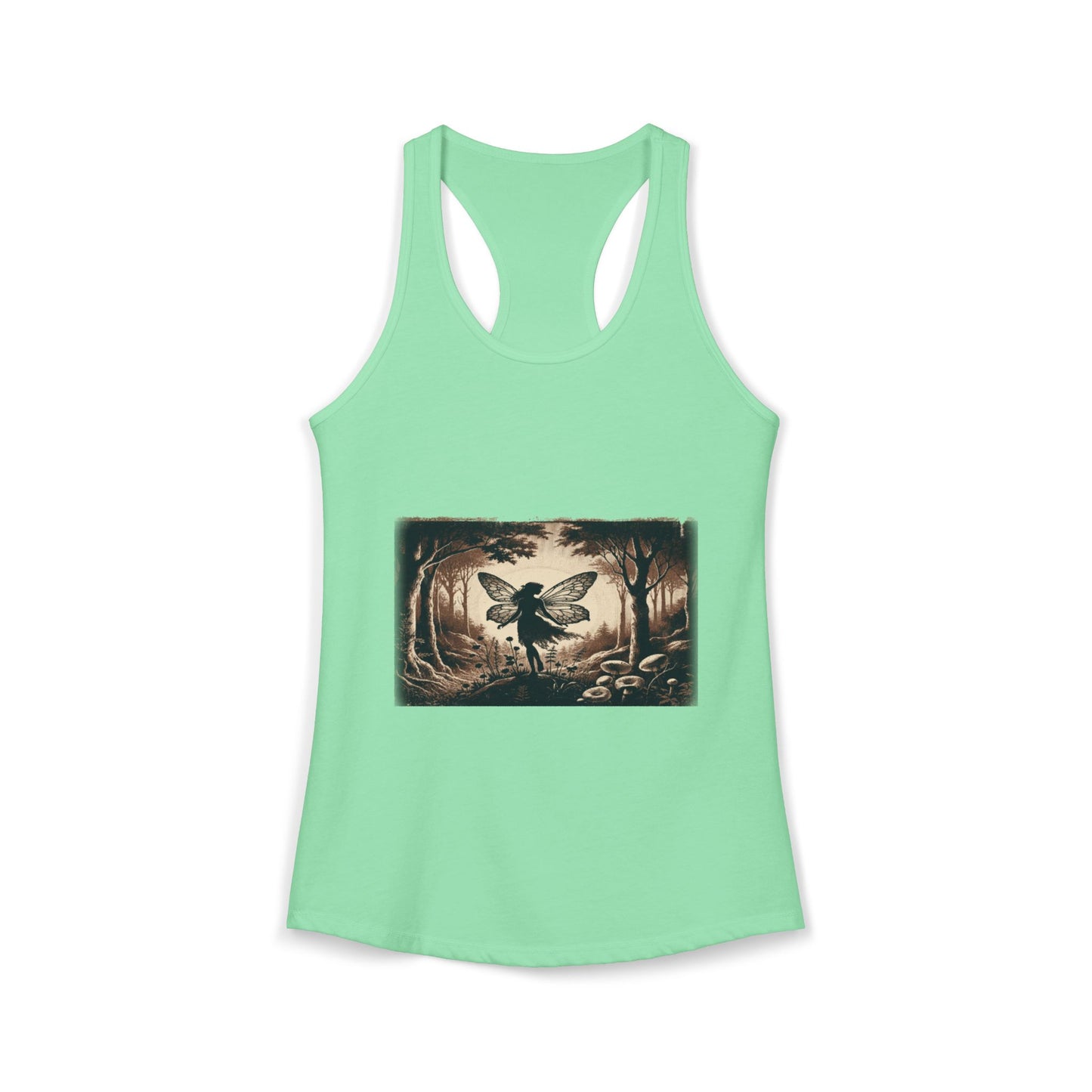 Enchanted Fairy Silhouette Women's Ideal Racerback Tank
