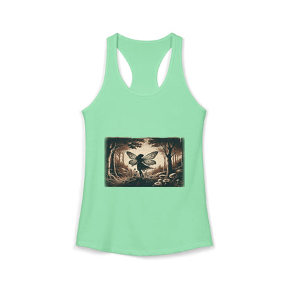 Enchanted Fairy Silhouette Women's Ideal Racerback Tank