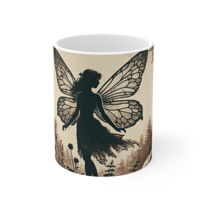 Enchanted Fairy Silhouette Ceramic Mug (EU) — Unique Design Print