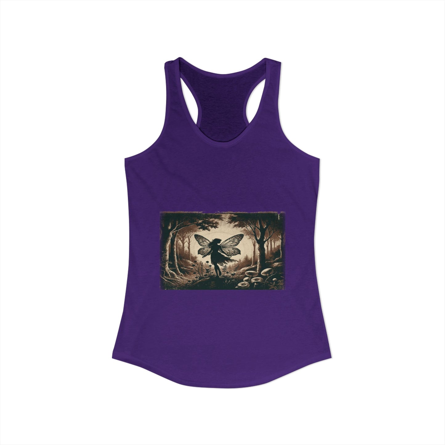 Enchanted Fairy Silhouette Women's Ideal Racerback Tank