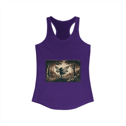 Enchanted Fairy Silhouette Women's Ideal Racerback Tank