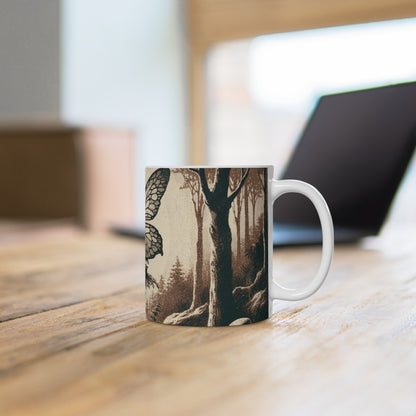Enchanted Fairy Silhouette Ceramic Mug (EU) — Unique Design Print