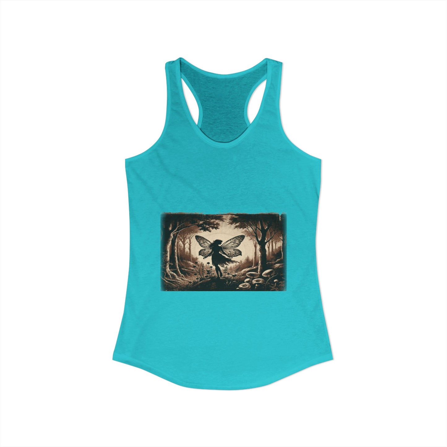 Enchanted Fairy Silhouette Women's Ideal Racerback Tank