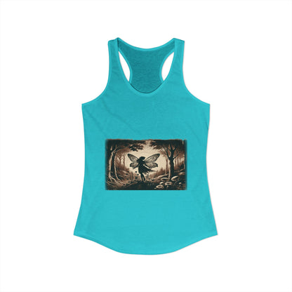 Enchanted Fairy Silhouette Women's Ideal Racerback Tank
