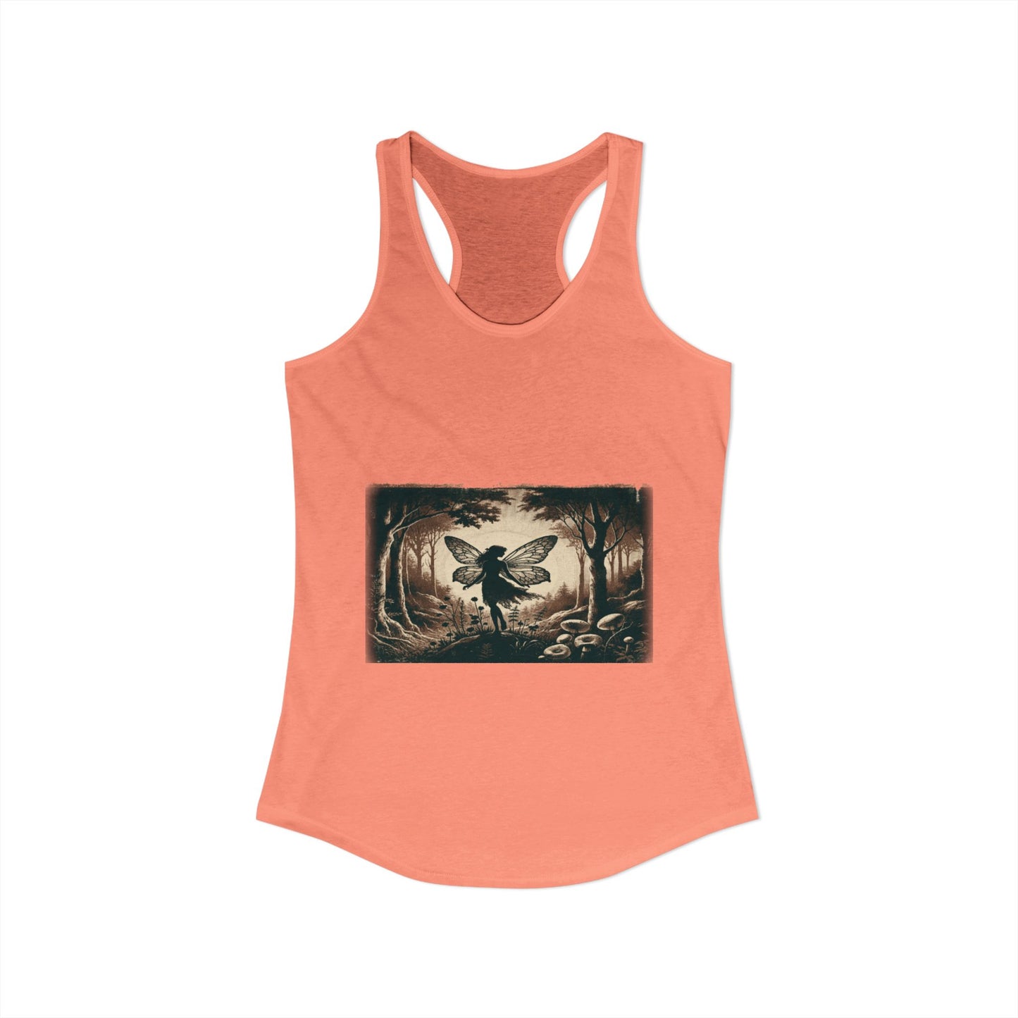 Enchanted Fairy Silhouette Women's Ideal Racerback Tank