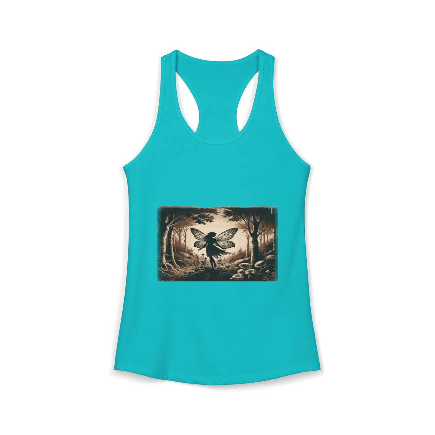 Enchanted Fairy Silhouette Women's Ideal Racerback Tank