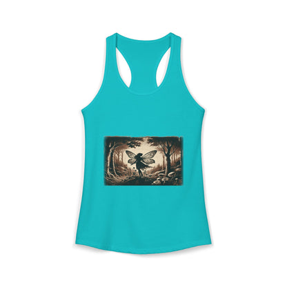 Enchanted Fairy Silhouette Women's Ideal Racerback Tank