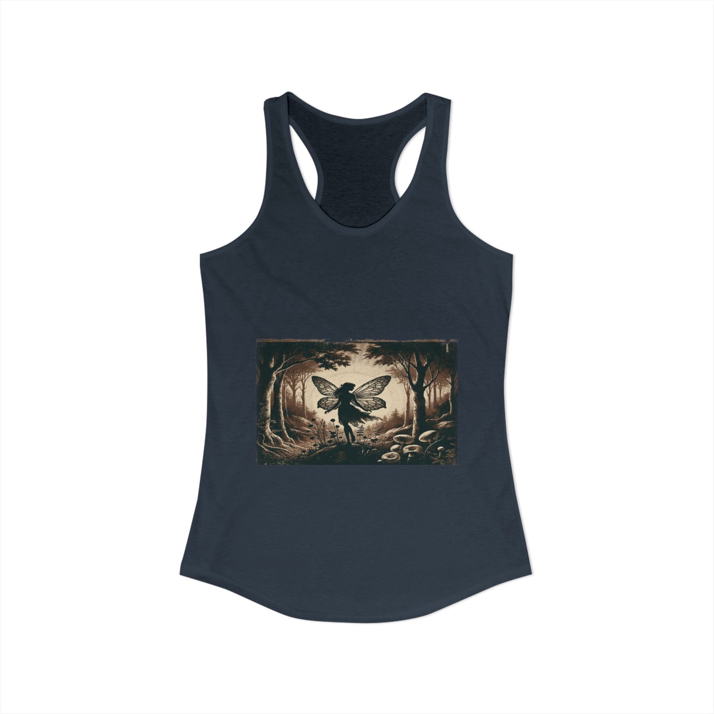 Enchanted Fairy Silhouette Women's Ideal Racerback Tank