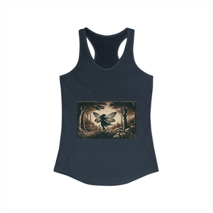 Enchanted Fairy Silhouette Women's Ideal Racerback Tank