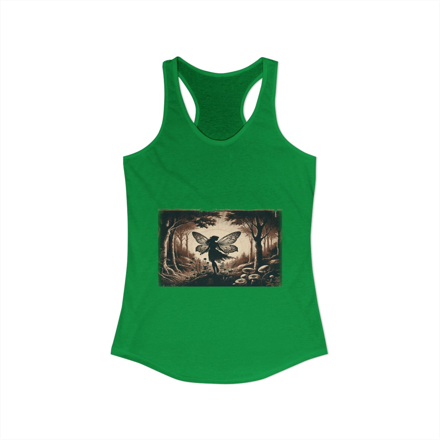 Enchanted Fairy Silhouette Women's Ideal Racerback Tank
