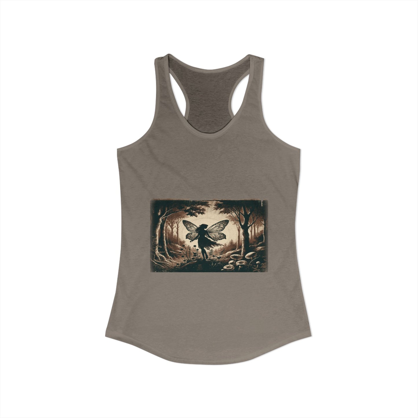 Enchanted Fairy Silhouette Women's Ideal Racerback Tank