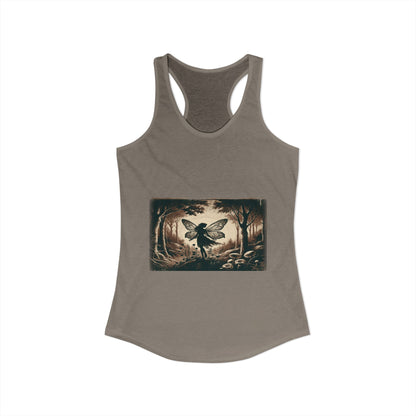 Enchanted Fairy Silhouette Women's Ideal Racerback Tank