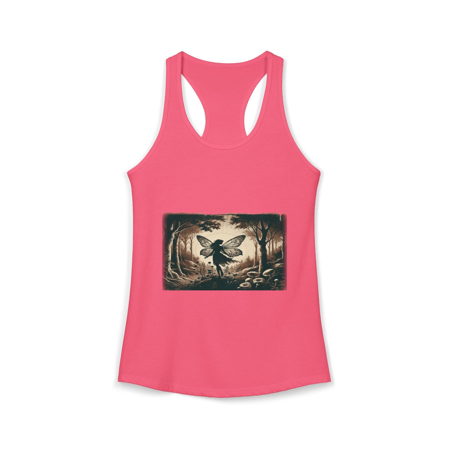 Enchanted Fairy Silhouette Women's Ideal Racerback Tank