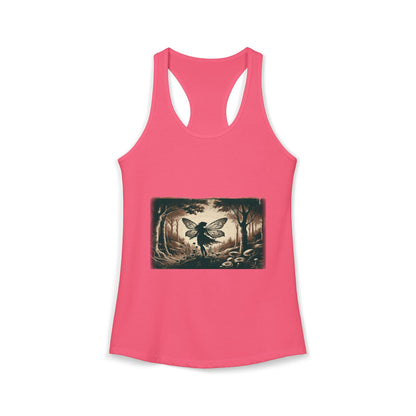 Enchanted Fairy Silhouette Women's Ideal Racerback Tank