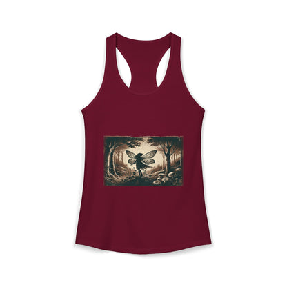 Enchanted Fairy Silhouette Women's Ideal Racerback Tank