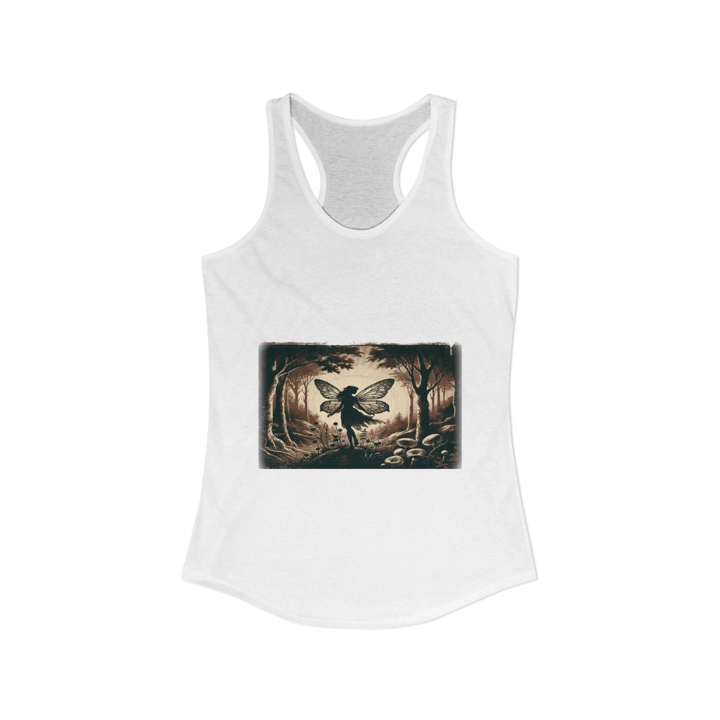 Enchanted Fairy Silhouette Women's Ideal Racerback Tank