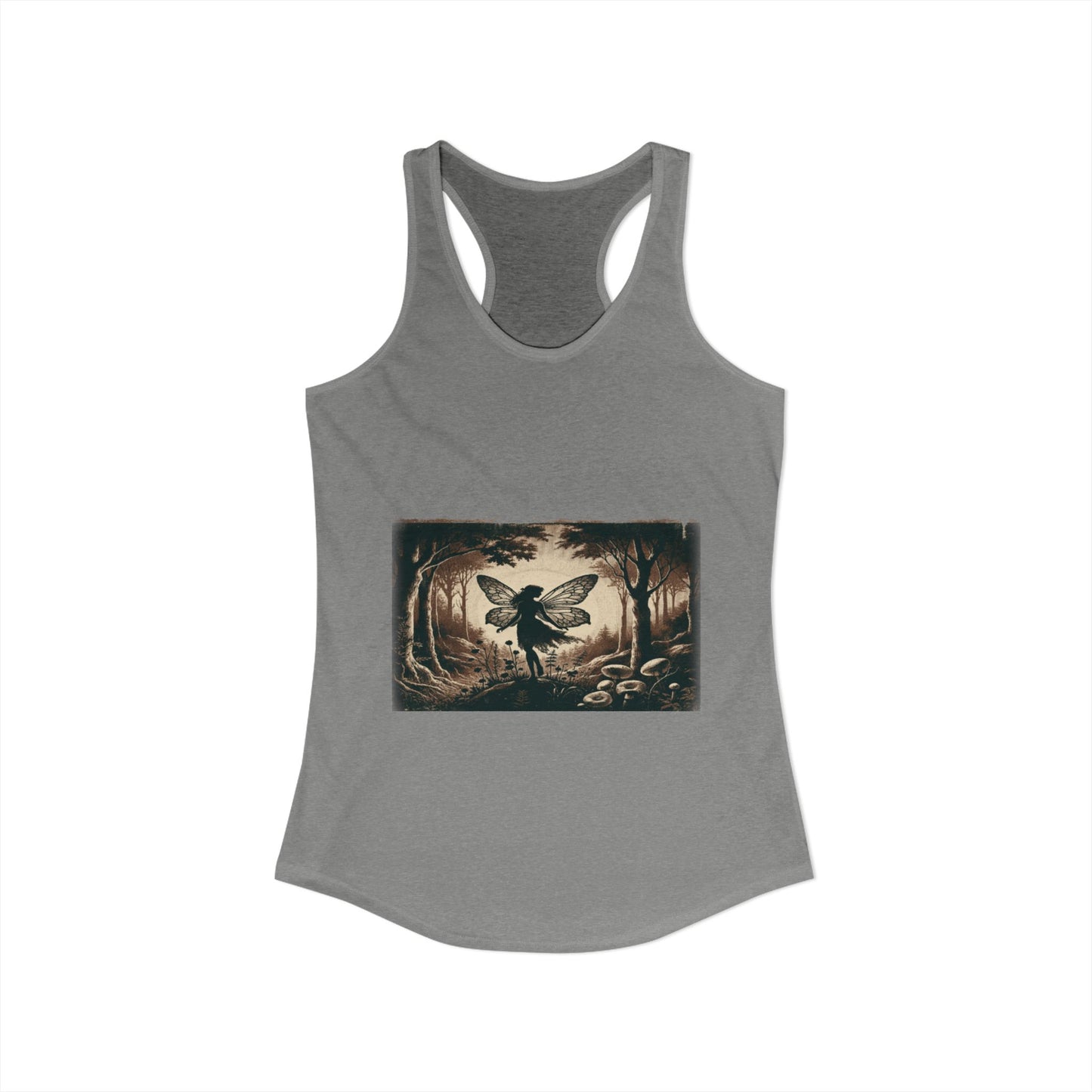 Enchanted Fairy Silhouette Women's Ideal Racerback Tank