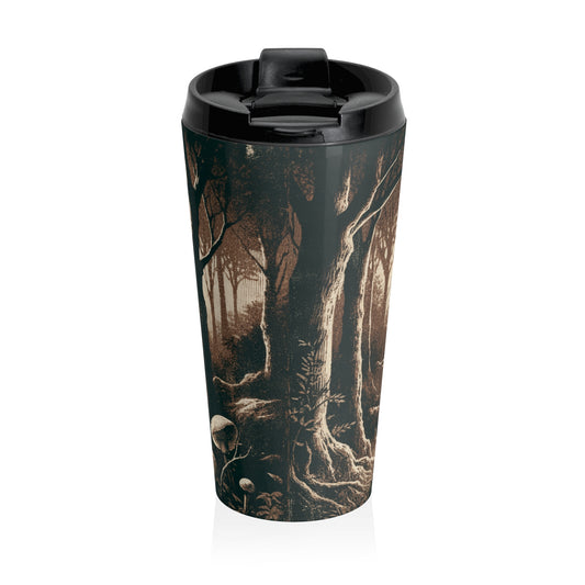 Enchanted Fairy Silhouette Stainless Steel Travel Mug — Unique Design