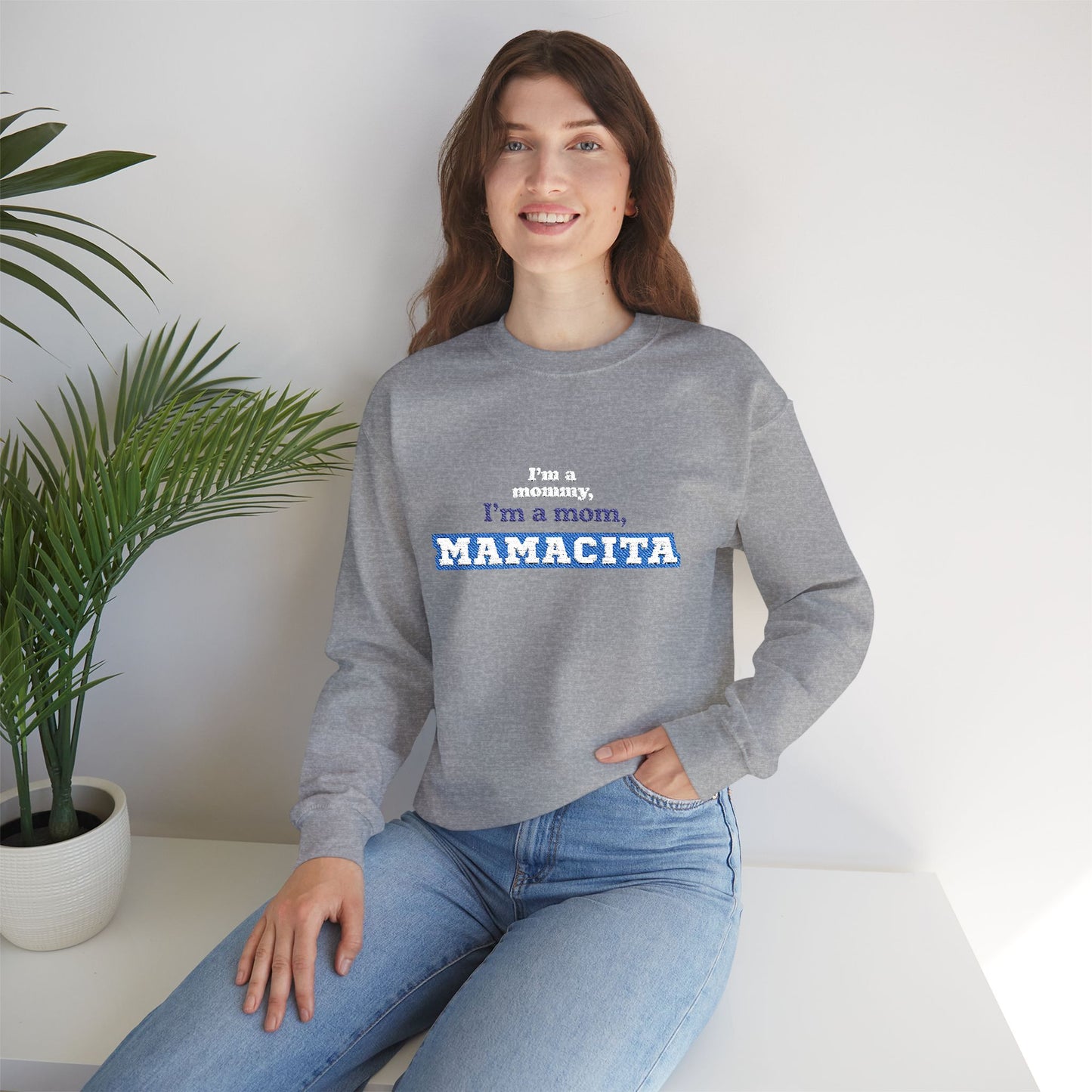 Mamacita Mom Unisex Crewneck Sweatshirt