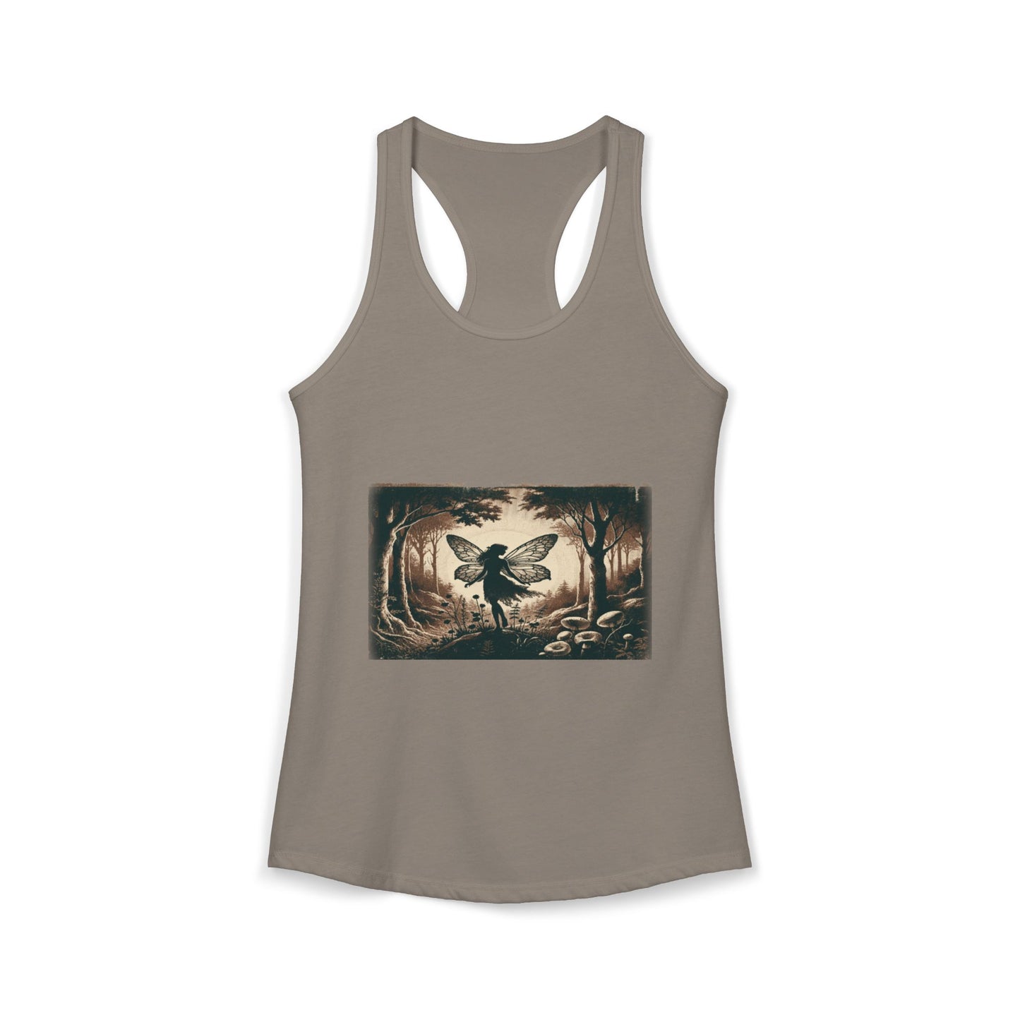 Enchanted Fairy Silhouette Women's Ideal Racerback Tank