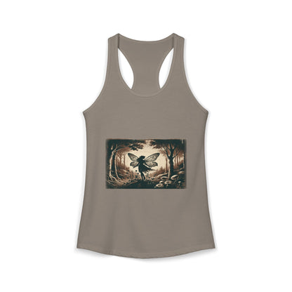 Enchanted Fairy Silhouette Women's Ideal Racerback Tank