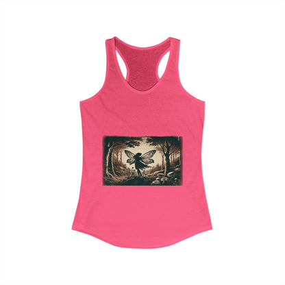 Enchanted Fairy Silhouette Women's Ideal Racerback Tank
