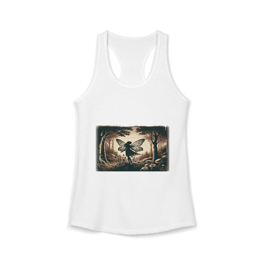 Enchanted Fairy Silhouette Women's Ideal Racerback Tank