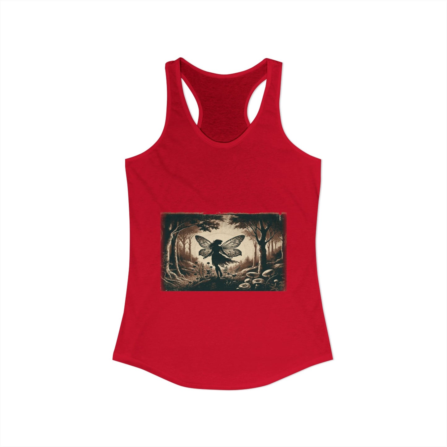 Enchanted Fairy Silhouette Women's Ideal Racerback Tank