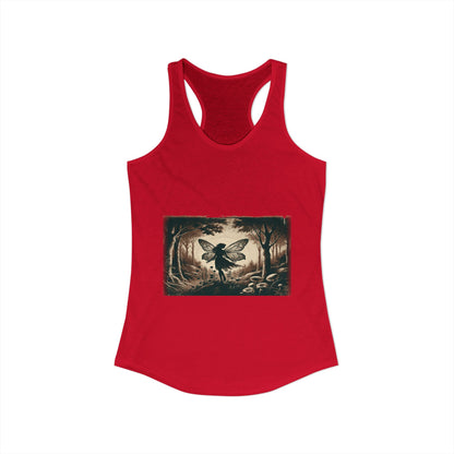 Enchanted Fairy Silhouette Women's Ideal Racerback Tank