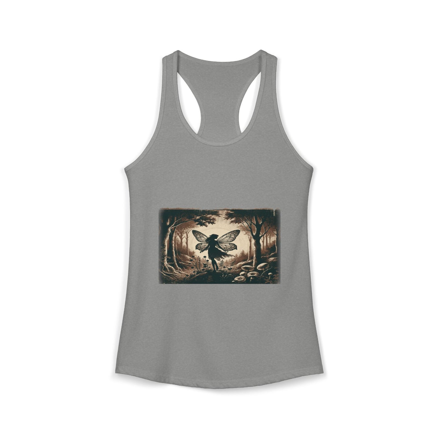 Enchanted Fairy Silhouette Women's Ideal Racerback Tank