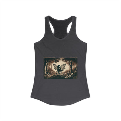 Enchanted Fairy Silhouette Women's Ideal Racerback Tank