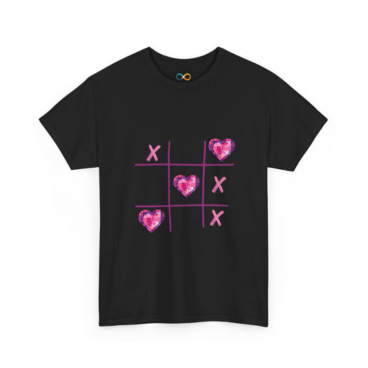 Valentine Tic Tac Toe Heart Quilt T-Shirt
