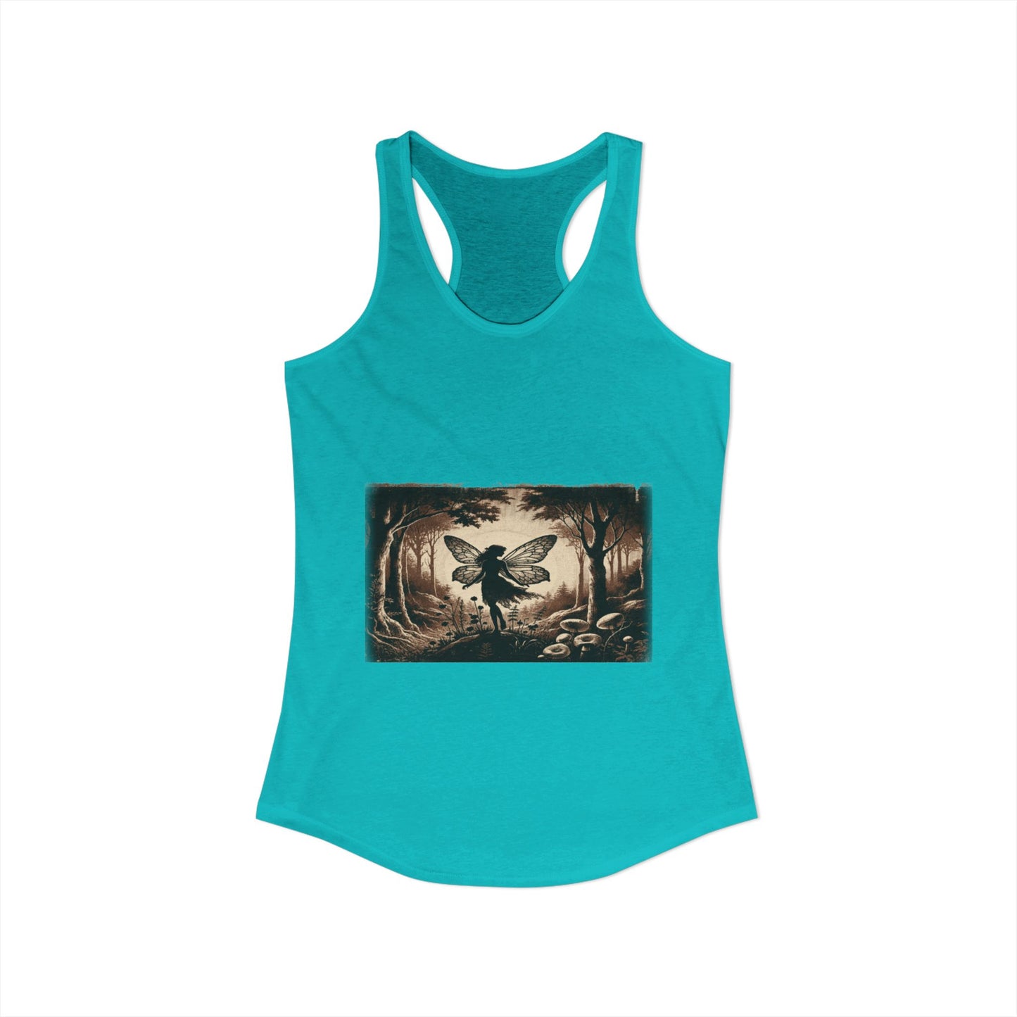 Enchanted Fairy Silhouette Women's Ideal Racerback Tank