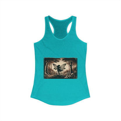 Enchanted Fairy Silhouette Women's Ideal Racerback Tank