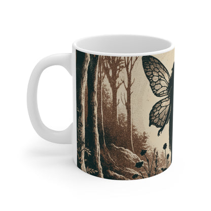 Enchanted Fairy Silhouette Ceramic Mug (EU) — Unique Design Print