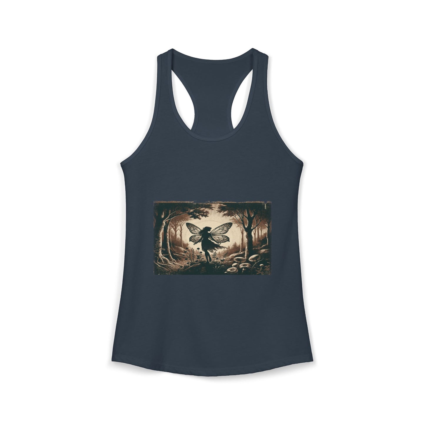 Enchanted Fairy Silhouette Women's Ideal Racerback Tank