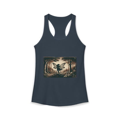 Enchanted Fairy Silhouette Women's Ideal Racerback Tank