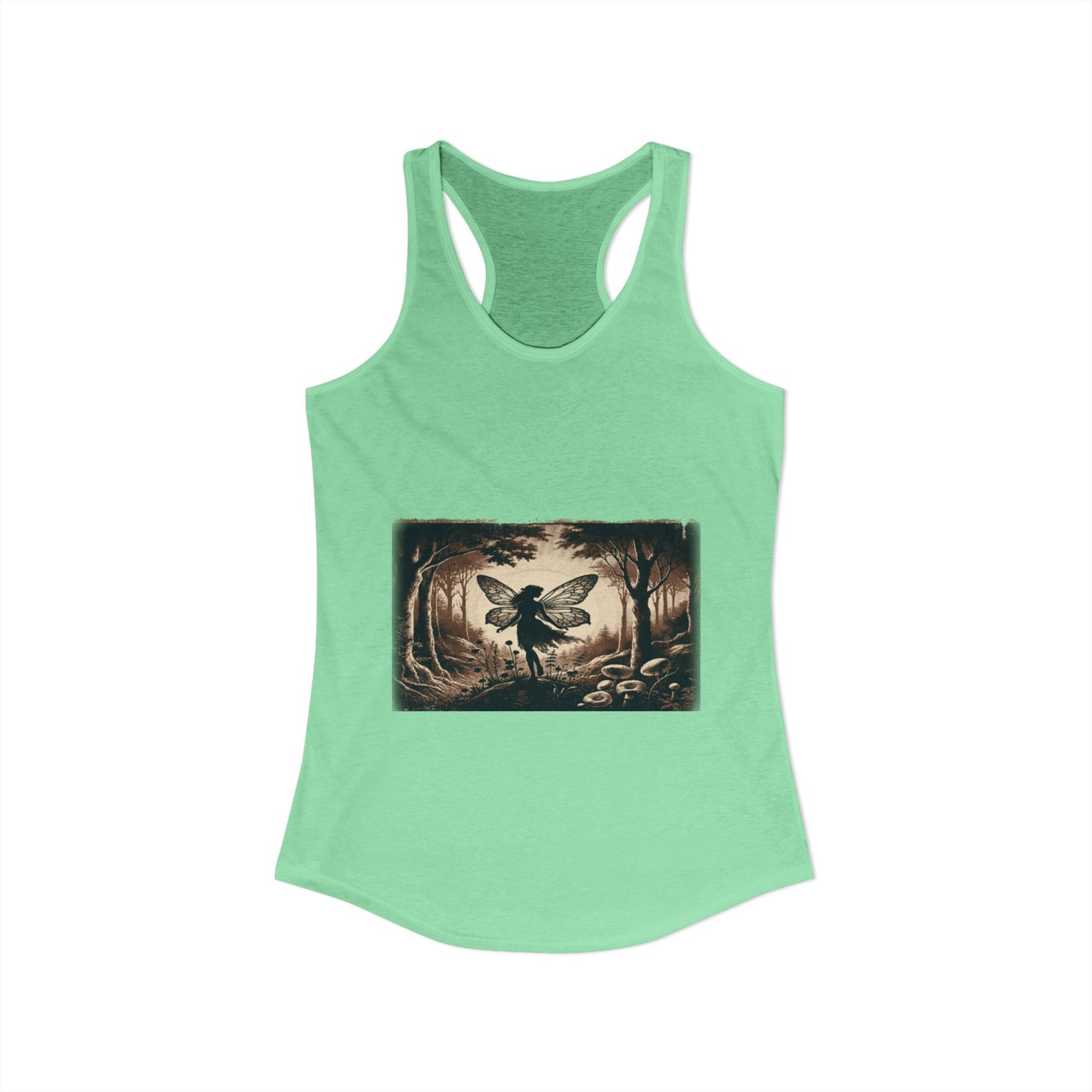 Enchanted Fairy Silhouette Women's Ideal Racerback Tank