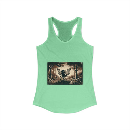 Enchanted Fairy Silhouette Women's Ideal Racerback Tank