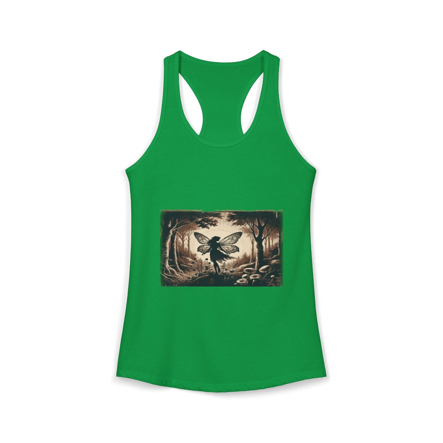 Enchanted Fairy Silhouette Women's Ideal Racerback Tank