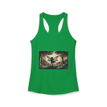 Enchanted Fairy Silhouette Women's Ideal Racerback Tank