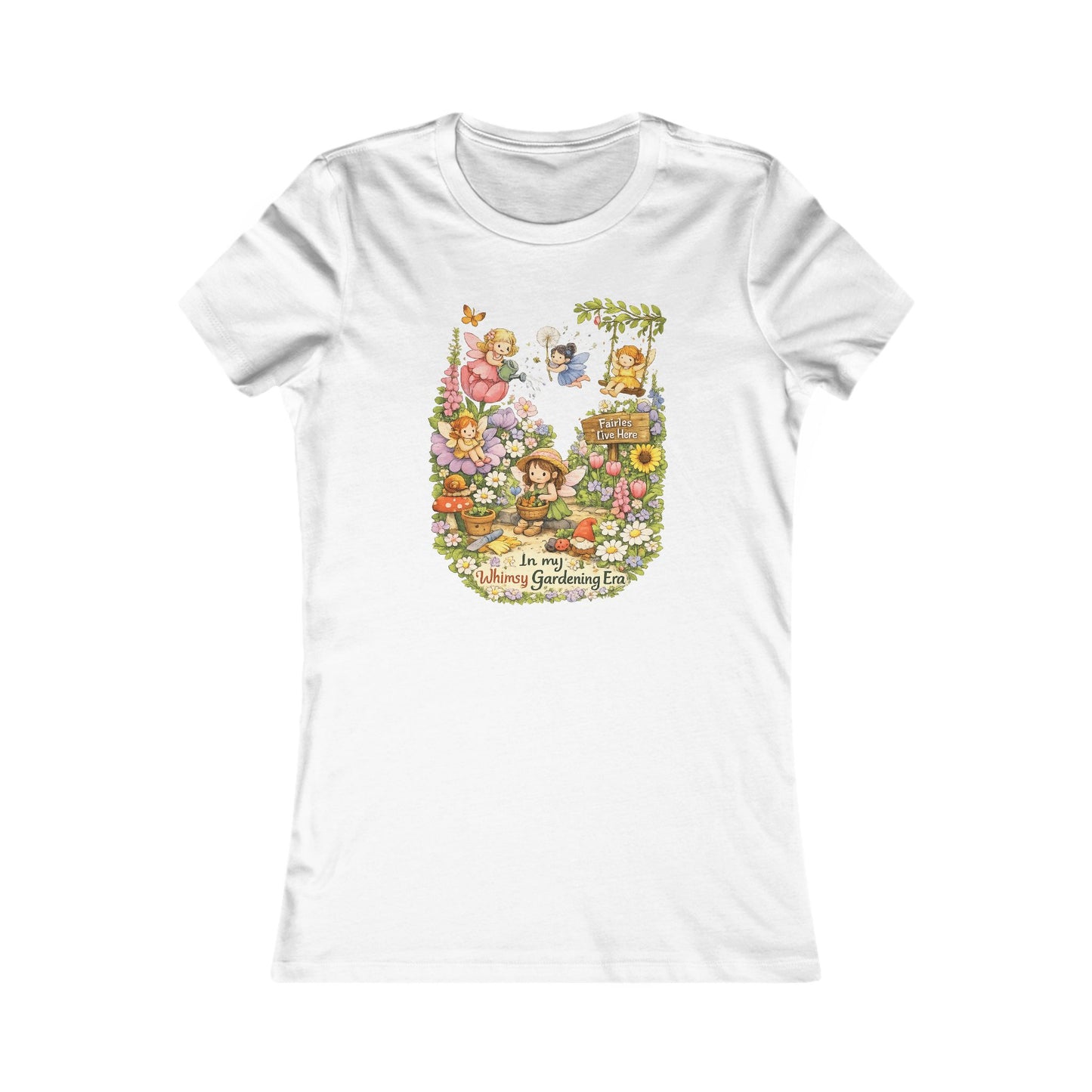 Whimsical Fairy Garden Magic Women's Favorite Tee