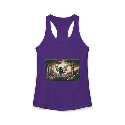 Enchanted Fairy Silhouette Women's Ideal Racerback Tank