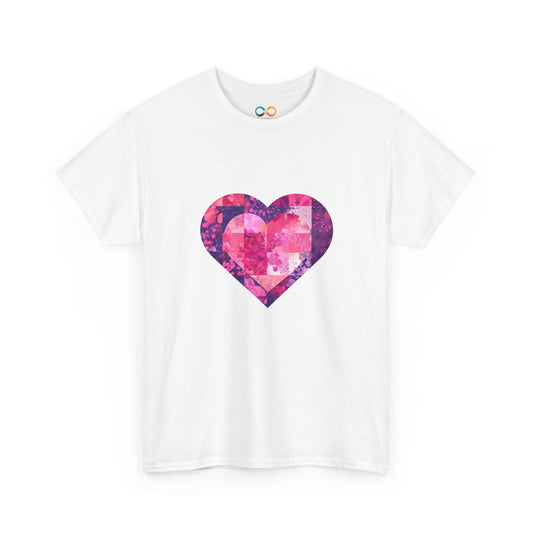Valentine Quilt Heart Pattern T-Shirt