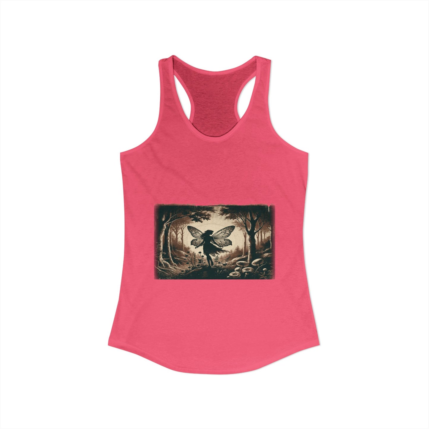Enchanted Fairy Silhouette Women's Ideal Racerback Tank