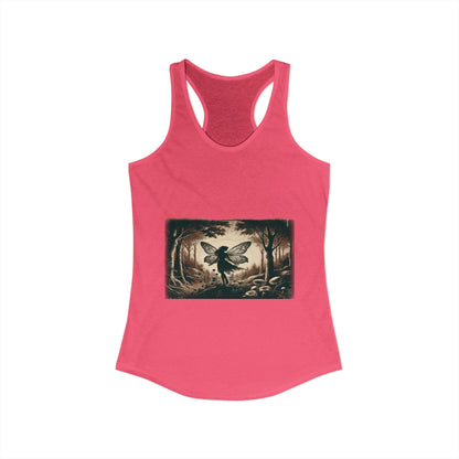 Enchanted Fairy Silhouette Women's Ideal Racerback Tank