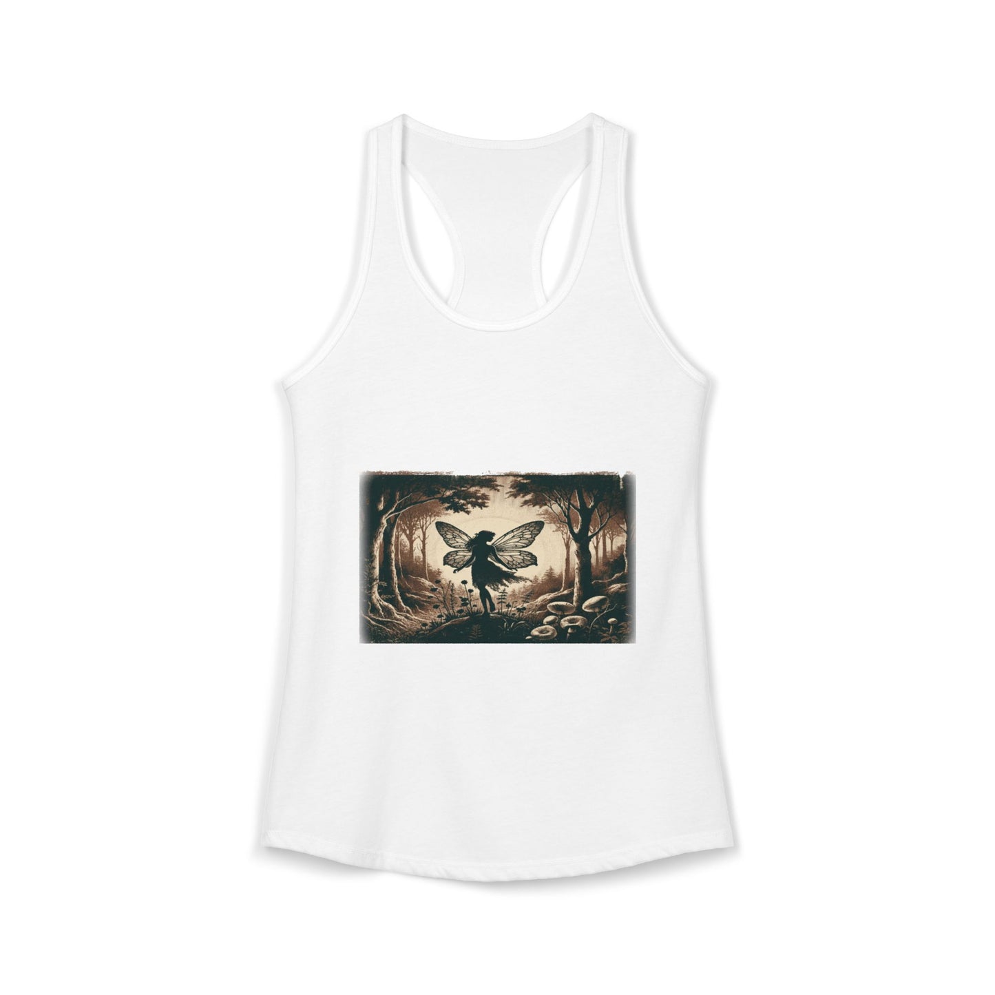Enchanted Fairy Silhouette Women's Ideal Racerback Tank