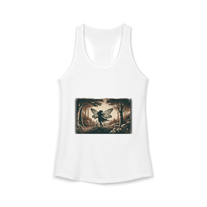 Enchanted Fairy Silhouette Women's Ideal Racerback Tank