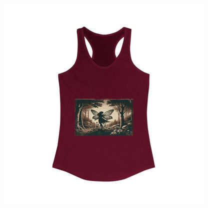 Enchanted Fairy Silhouette Women's Ideal Racerback Tank